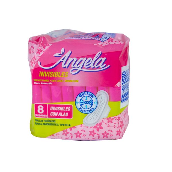 TOALLA  HIGIENICA ANGELA INVISIBLE  8 UNDS