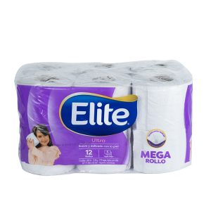 PAPEL HIGIENICO ELITE ULTRA MEGARROLLO   4X12