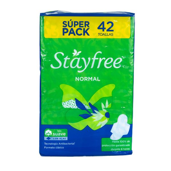 STAYFREE NORMAL ALAS  42 UNIDADES