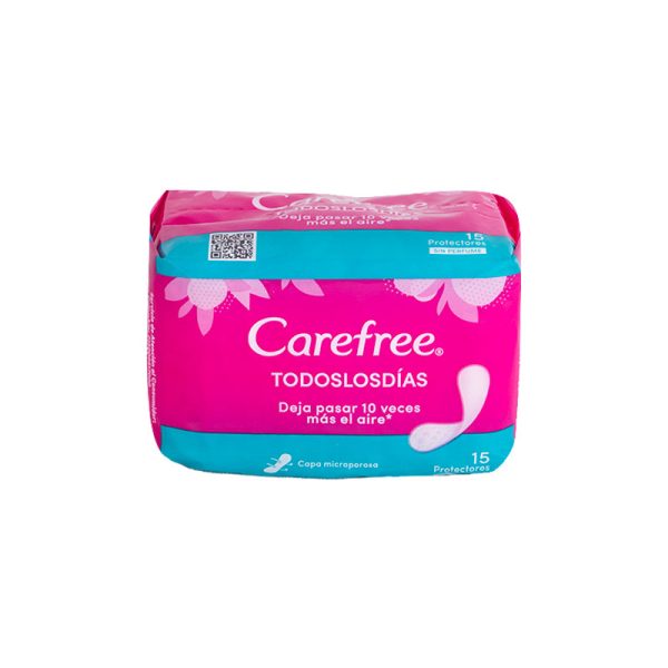 PROTECTORES CAREFREE BRISA SIN PERFUME  15 UNIDADES