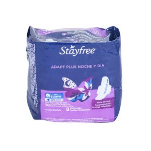 STAYFREE ADAPTA PLUS NOCHE Y DIA ALAS  8 UNIDADES
