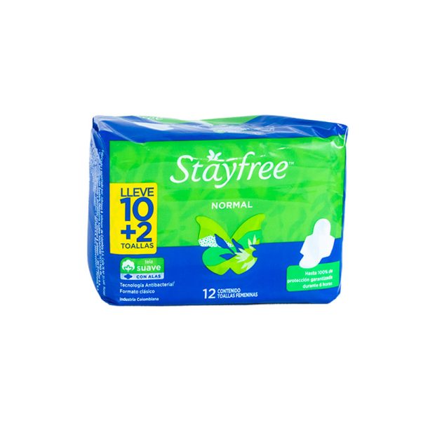STAYFREE NORMAL ALAS  12 UNIDADES