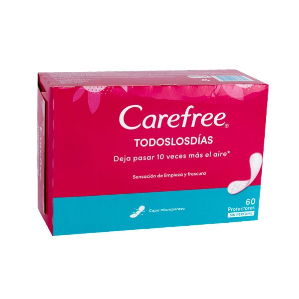 PROTECTORES  CAREFREE BRISA SIN PERFUME  60 UNIDADES