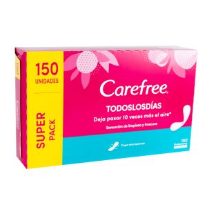 PROTECTORES CAREFREE BRISA SIN PERFUME  150 UNIDADES