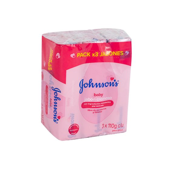 JABON JOHNSON BABY HUMECTANTE 3 UNIDADES