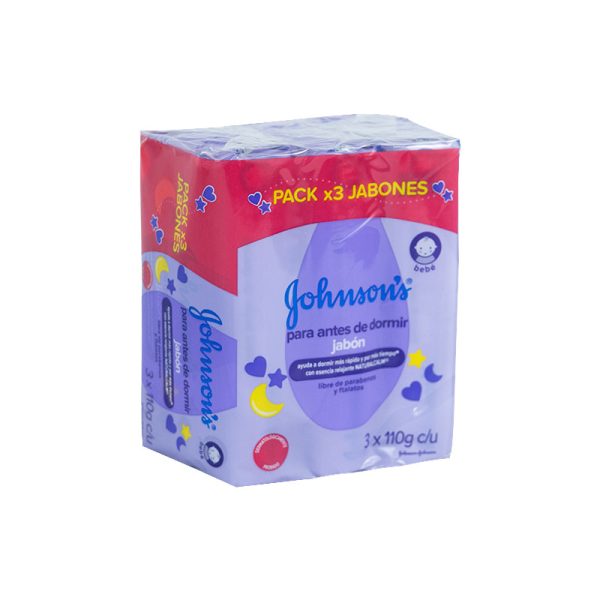 JABON JOHNSON BABY ANTES DE DORMIR 3 UNIDADES