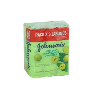JABON  JOHNSON ADULTO  UVA VERDE  3 UNIDADES