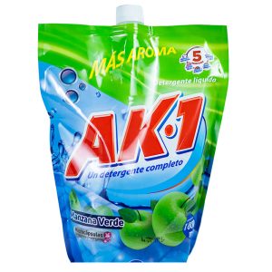 DETERGENTE LIQUIDO AK-1  MANZANA  1800 ML