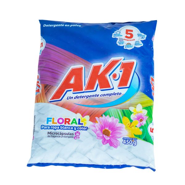DETERGENTE AK1 FLORAL  450 GR