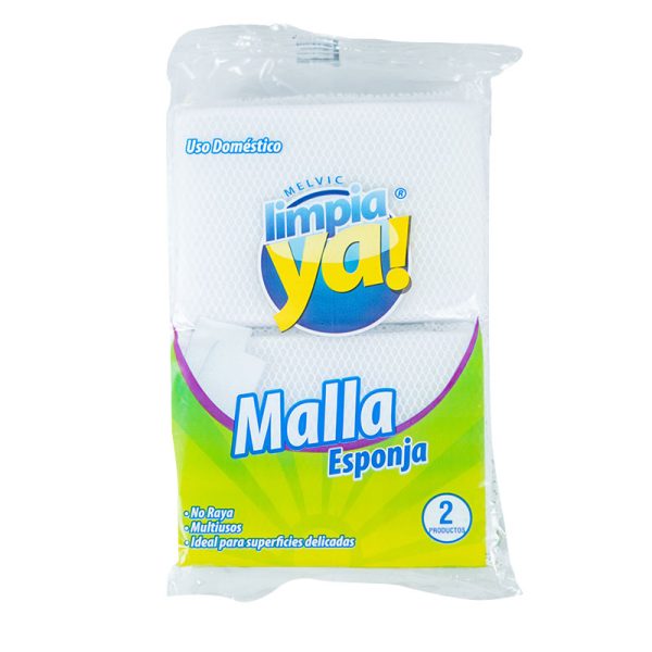 PAQUETE DE MALLA CUIDADO LIMPIAYA X2