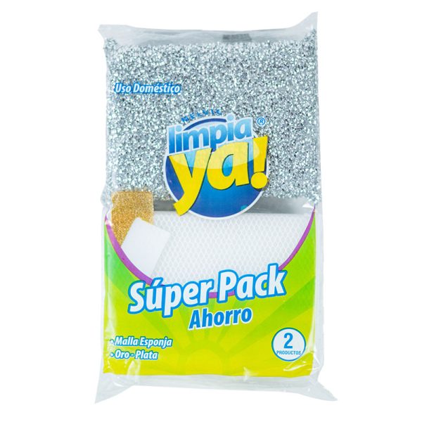 SUPER PACK ESPONJA MALLA+OROPLATA