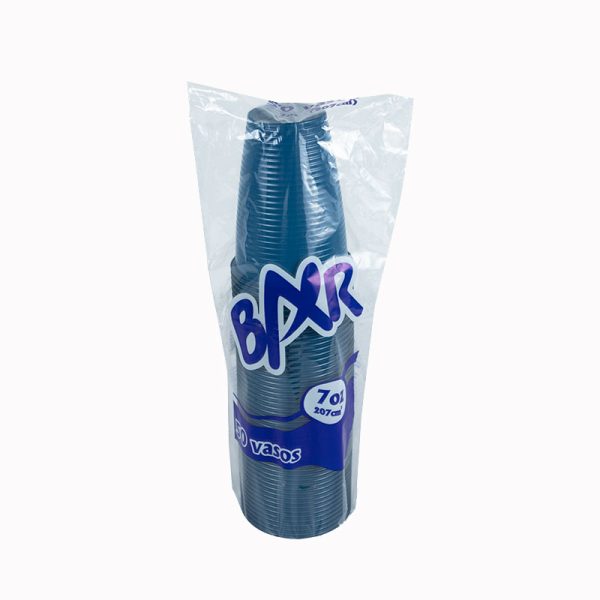 VASO 7 OZ POLICOLOR BAR  50 UND