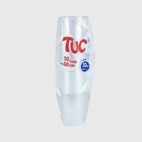 VASO 10 OZ TRASLUCIDO TUC  50 UND