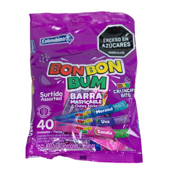 BON BON BUM BARRA MORAZUL/UVA/SANDIA CRUNCHY