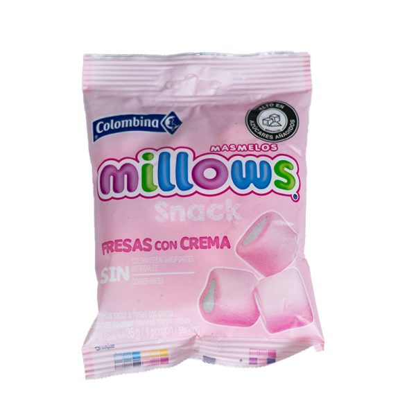 MILLOWS SNACK FRESA CON CREMA