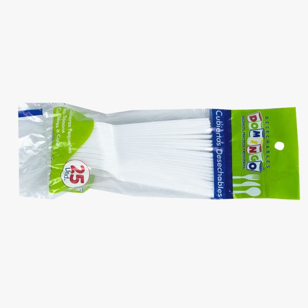 CUCHARA PEQUEÑA BLANCA DOMINGO  25 UND