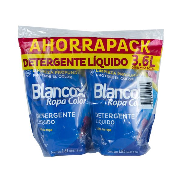 BLANQUEADOR DETERGENTE LIQUIDO ROPA REGULAR 2X 1800ML