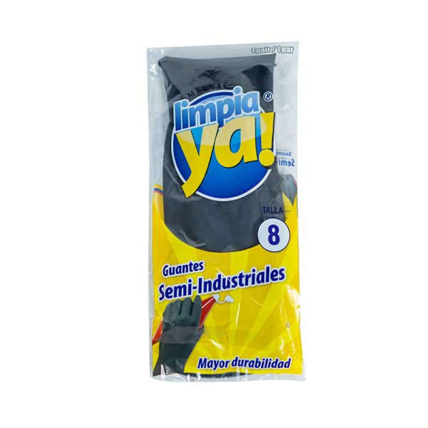 GUANTE LIMPIAYA NEGRO TALLA 8