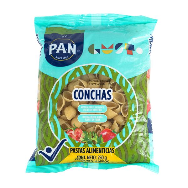PASTAS GUST P.A.N CONCHAS  250 GR