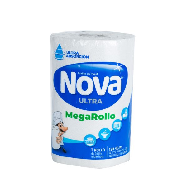 TOALLA DE COCINA NOVA ULTRA MEGARROLLO 120 UND